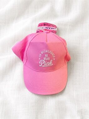 Girls' Pink Baseball Cap with 'On Wednesdays We Wear Pink' Embroidery